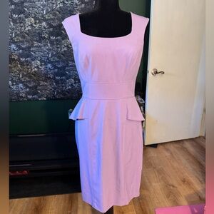 White House Black Market Lavender Peplum Dress